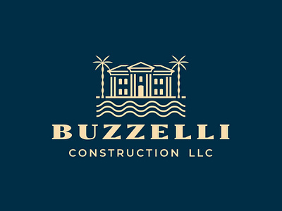 BUZZELLI Construction LLC construction envelope home house house logo invoice letterhead lux luxury logo luxury penthouse luxury villa palm tree panter vision penthouse logo property real estate real estate logo stationery villa logo wealth