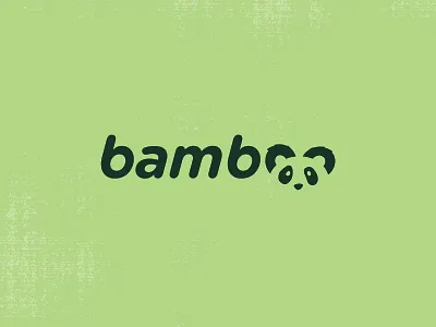 bamboo [3/50] bamboo branding branding design dailylogochallange design logo logo design negative space panda panda logo typography vector wordmark
