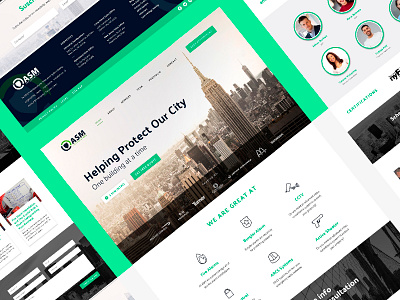 Security website homepage security uidesign website