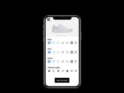 Customize A Sneaker! product design sneaker ui ux