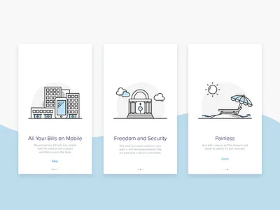 Bill Pay Onboarding bill payment fin tech illustration onboarding