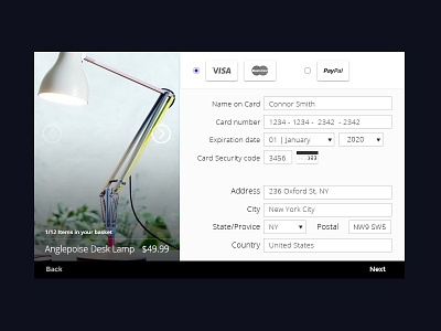 Credit Card Checkout app design form form elements payment sign in ui ux web