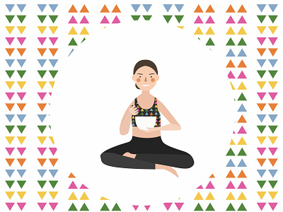 Wellness character design design fashion illustration flat health illustration product design vector vector illustration web website wellness