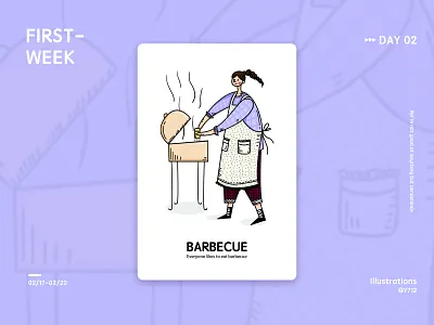 barbecue barbecue design food illustration ui