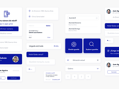 UI Elements Sample - Trauma Urgency App android app blue design app elements emergency interface design ios medical medicinal trauma ui ux ui interface ui pack uidesign urgency