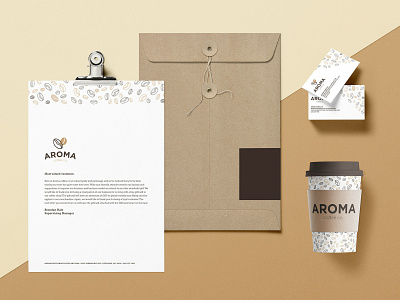 Aroma Coffee Branding branding coffee coffee bean coffeelogo graphic design illustration logo logo design