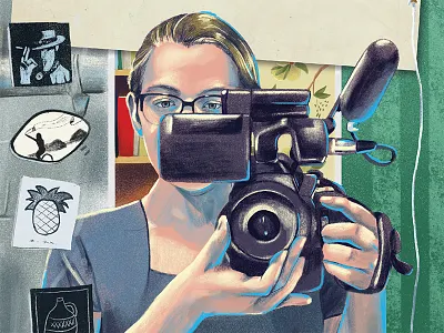 Branding for Film Illustration & Poster WIP branding camera draw film film camera film festival freelance illustration illustrations illustrator poster procreate app