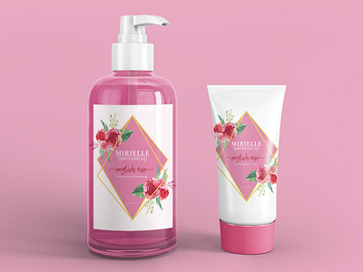 Mirielle Botanics Packaging design illustration packaging design typography