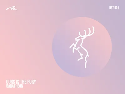 Day 1 - HOUSE BARATHEON affinitydesigner bucks game of thrones ipadpro ipadproart logo procreate