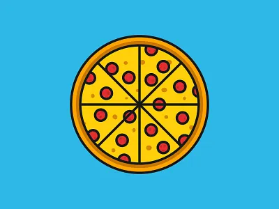 Pizza Coaster coaster coaster design illustration pizza sticker mule vector yummy