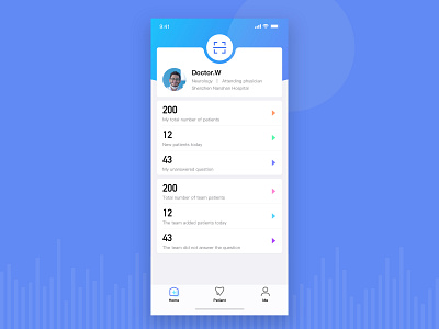 Doctor Healing Patient App app doctor medical ui vision