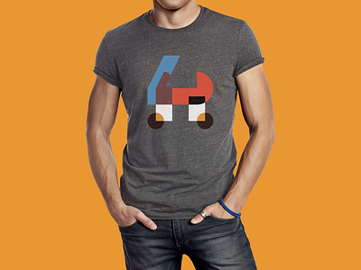 Doubt for two wheels (t-shirt) geometric geometric design illustration illustration design lucas braga modern motorcycle shirt shirt mockup