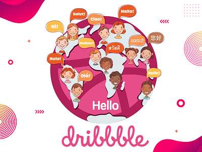 Hello Dribbble design dribbble graphic hello hello dribbble hidribbble ui user interaction user interface ux world