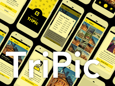 Tripic app illustration mobile ui ux