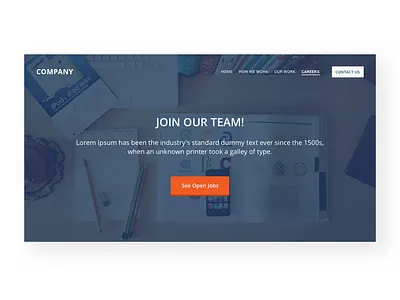 Career Hero careers careers page dailyui design hero banner