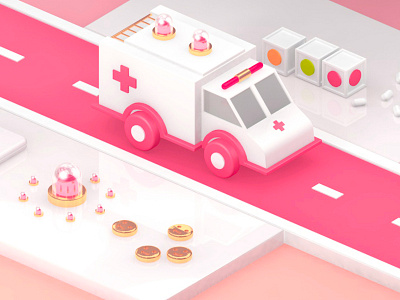 ambulance c4d