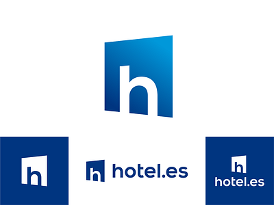 hotel.es logo design accomodation bookings custom custom type flat 2d geometric h hotel hotels letter mark monogram logo logo design logotype travel travelling type typography vacation vector icon mark symbol window word mark