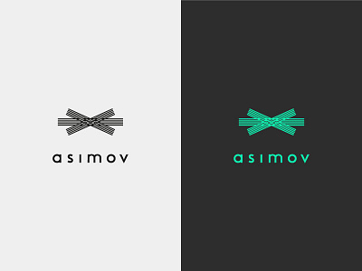 asimov · logotype · android butler android branding elegant futuristic identity logo logotype mark minimal typography