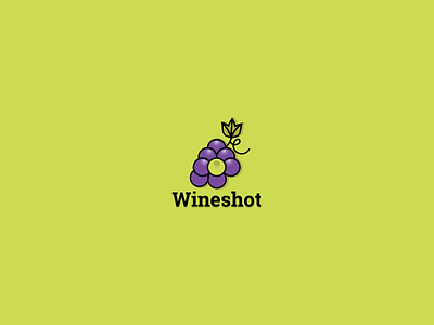 Wineshot logo, Daily Logo challenge #16 app branding branding design creative design design art icon illustration logo logo 3d logo a day logo alphabet logo animation logo design logo design challenge logo design concept logos typography ui vector