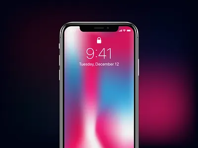 Wallpapers – Highlighted number two📱 apple background black blue designer download free gradient gradients illustrator iphone ui ux wallpaper