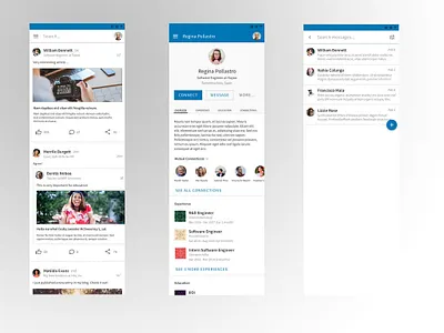 Linkedin Concept Redesign redesign ui ux