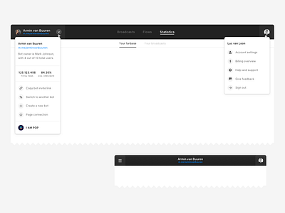 Top Navigation Test dashboard dashboard ui desktop header header design navigation top navigation web app web app design