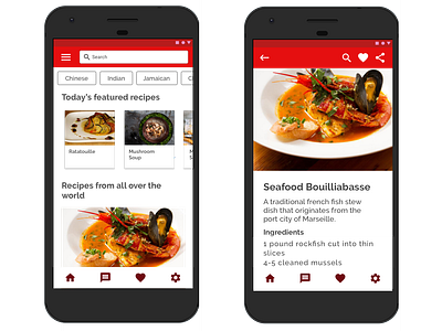 Recipe app inspired by Airbnb design recipe app ui ui design uidesign uiux uiuxdesign user inteface userexperiance userinterfacedesign ux design uxdesign