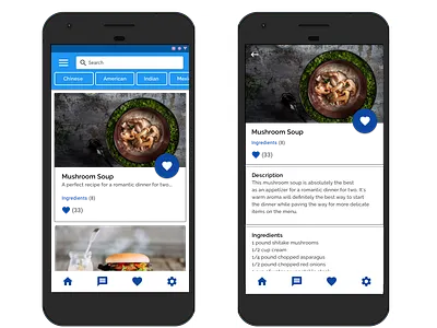 Recipe app inspired by Groupon design ui ui design uidesign uiux uiuxdesign user inteface userexperiance userinterfacedesign ux design uxdesign