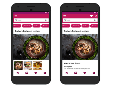 Recipe app inspired by Walmart design ui ui design uidesign uiux uiuxdesign user inteface userexperiance userinterfacedesign ux design uxdesign