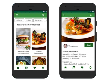 Recipe app inspired by Pinterest design ui ui design uidesign uiux uiuxdesign user inteface userexperiance userinterfacedesign ux design uxdesign