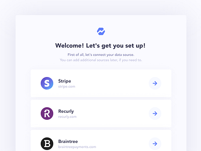 Onboarding redesign analytics baremetrics braintree data payment recurly registration stripe ui ux