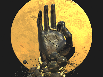 Stay Zen 3d 3d art abstract abstract art after affects art direction branding c4d c4dart cinema 4d design digital 3d illustration redshift render