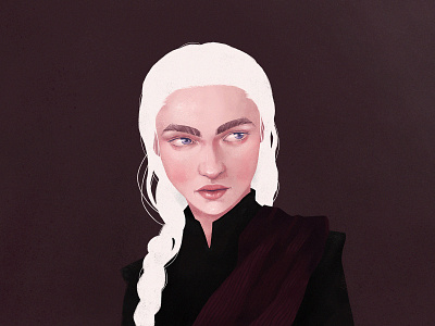 Mother of Dragons character concept fanart illustration illustrator photoshop wacom cintiq