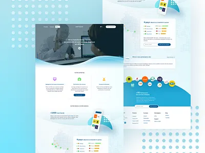 InTouch Website UX-UI africa design financial services fintech intouch payment senegal touch uidesign ux ux ui website yux