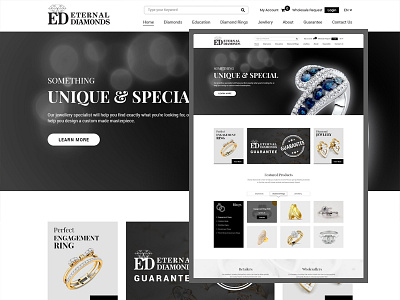 Ed diamond e comerce responsive uidesign ux ui website