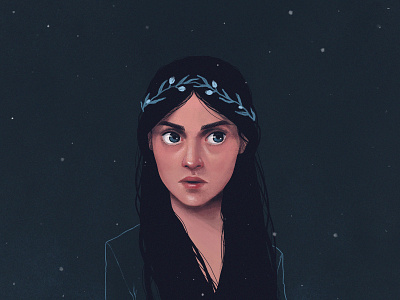 She Wolf of Winterfell character concept fanart illustration illustrator photoshop wacom cintiq