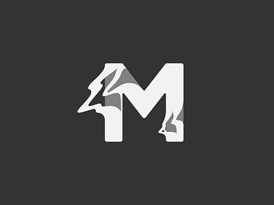 M for 36daysoftype 36days 36daysoftype abstract fluid icon letter logo mark paint type