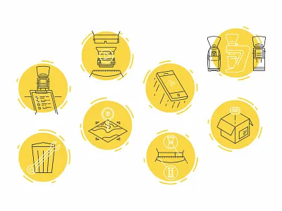 Coffee Icons coffee icons illustration vector