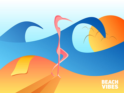 Beach Vibes beach birds colors flamingo flamingos summer summer vibes sun tanned vibes