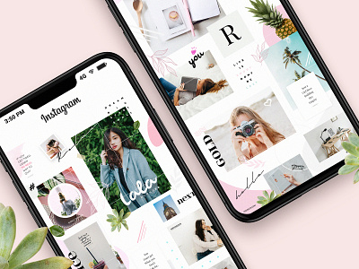 Freebie: Lala Puzzle Instagram Templates free freebie instagram media pixelbuddha puzzle social template templates wall