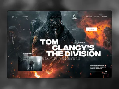 Tom Clancy's The Division animate animation clean daily 100 design dribbble game principle service simple design typography ui ui ux design uidesign uiux ux ux design web