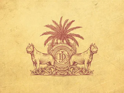 JD emblem graphic illustration jcdesevre logo logo design retro vintage wine