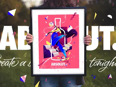 @absolutvodka #absolutcompetition advertising art art direction branding design graphics illustration vector