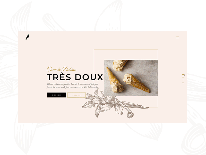 Dolcino bakery cake cake shop chocolate chocolaterie elegant homemade shop sweets truffle website mockup wordpress