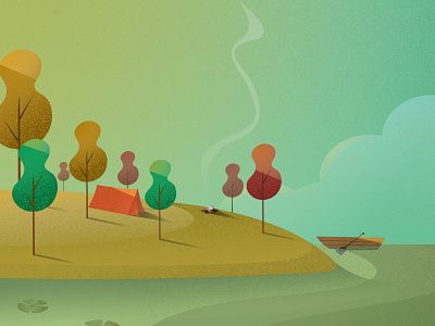 Adventure Camp adventure camp illustration landscape illustration