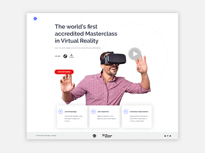 VR Training Landing Page digital figma landingpage training ui uiinsporation uiux ux vr vrtraining web