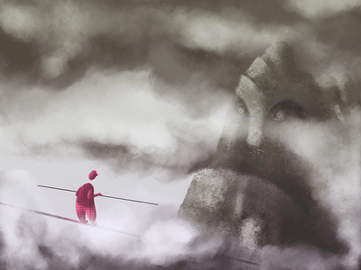 Rock me gently affinity designer digital digital paint digital painting illustration landscape nature raster