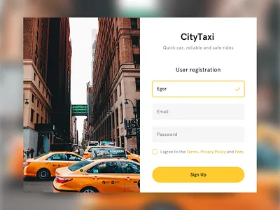SignUp Page Concept concept dailyui design signup ux ui webdeisgn
