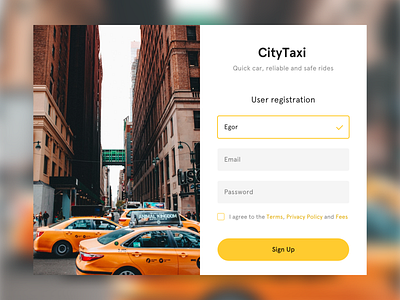 SignUp Page Concept concept dailyui design signup ux ui webdeisgn