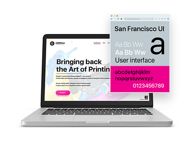 SF UI | CHROMA Project web design graphic deisgn homepage photoshop typography ui user experience user inteface ux web web design